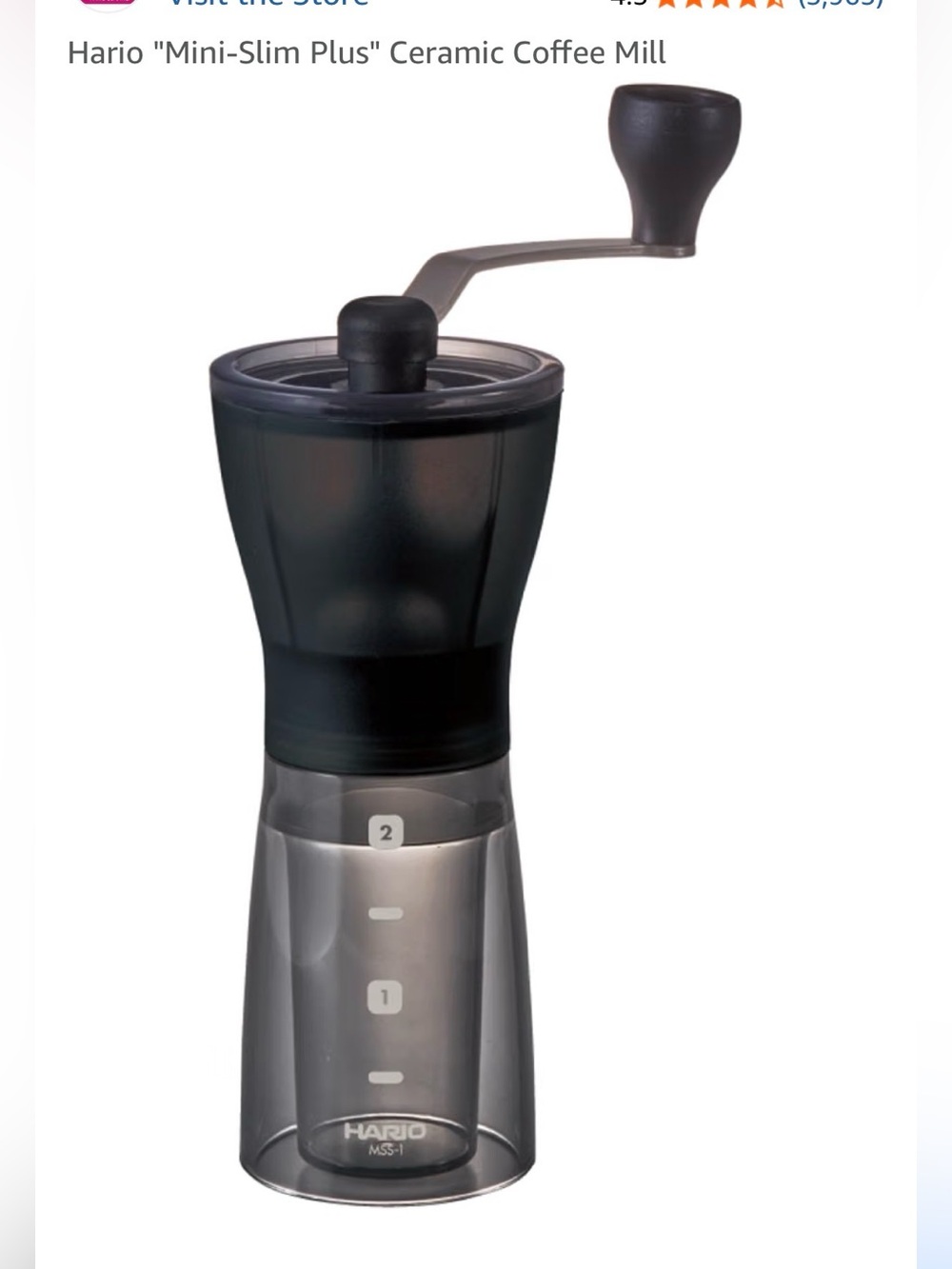 Hario Manual Coffee Grinder - Black